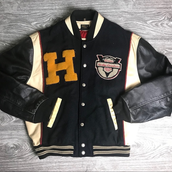 Harley-Davidson Other - Men’s XL HARLEY-DAVIDSON Leather Varsity Jacket
